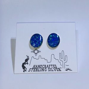 Sterling silver Opal earrings